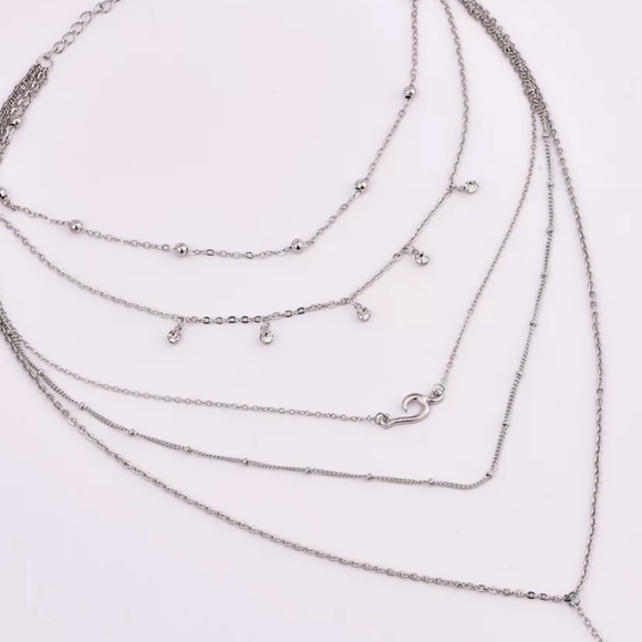 *Katya* Layered Chain Necklace - Picture 5 of 6